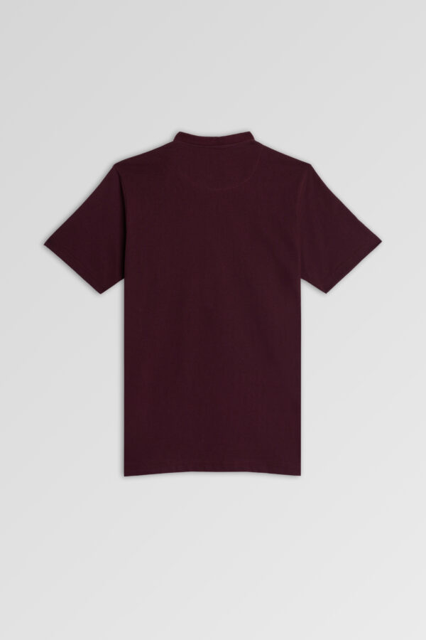 Cotton T-shirt maroon - Image 2