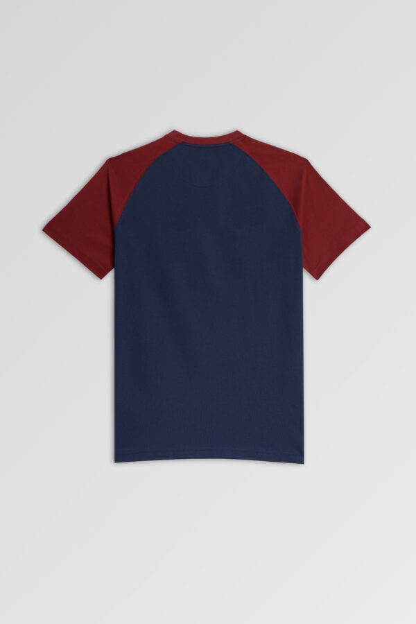 Cotton T-shirt Blue & red - Image 3