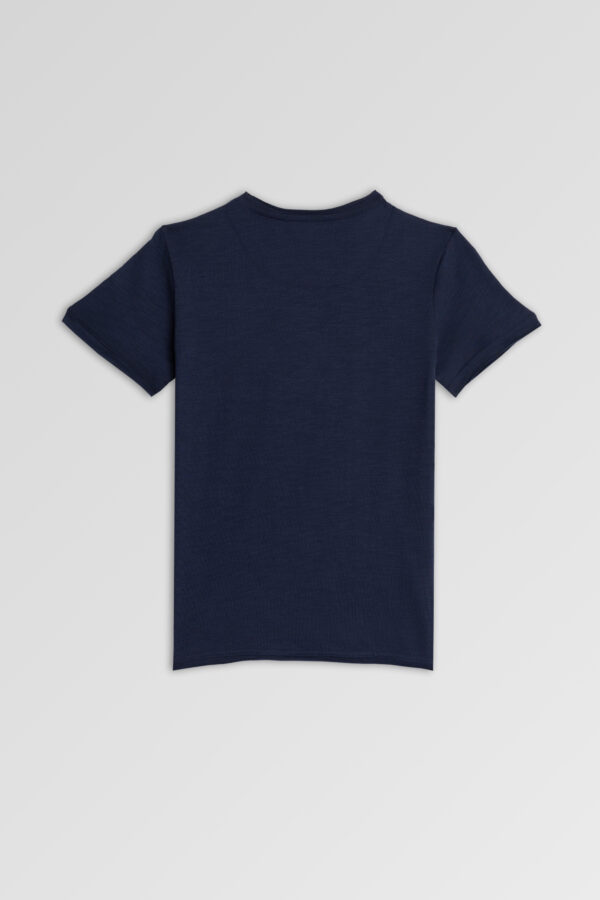 Cotton T-shirt Navy blue - Image 2