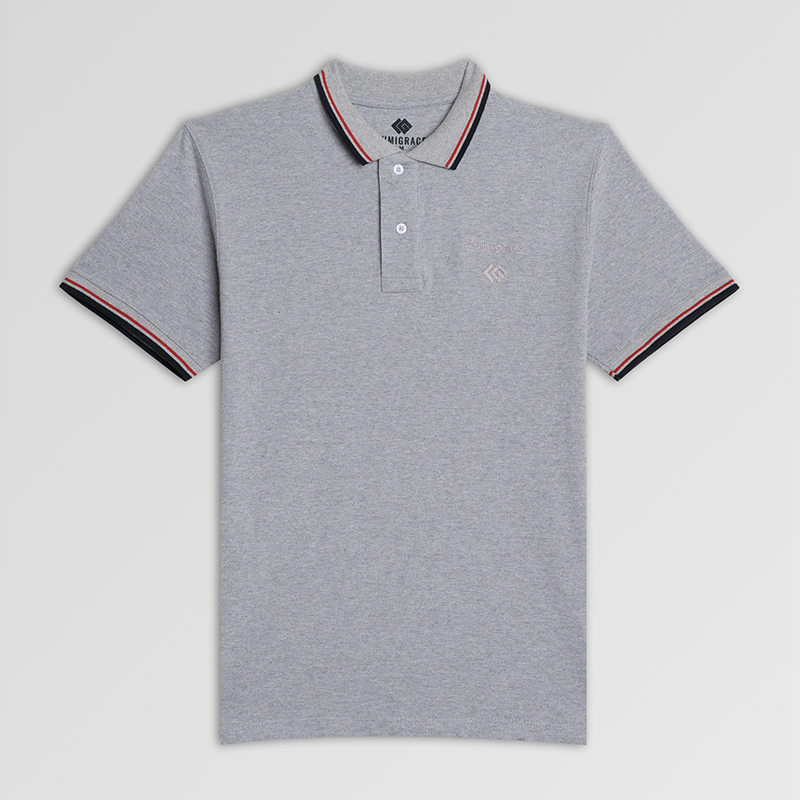 Men Polo Shirt H/S Grey