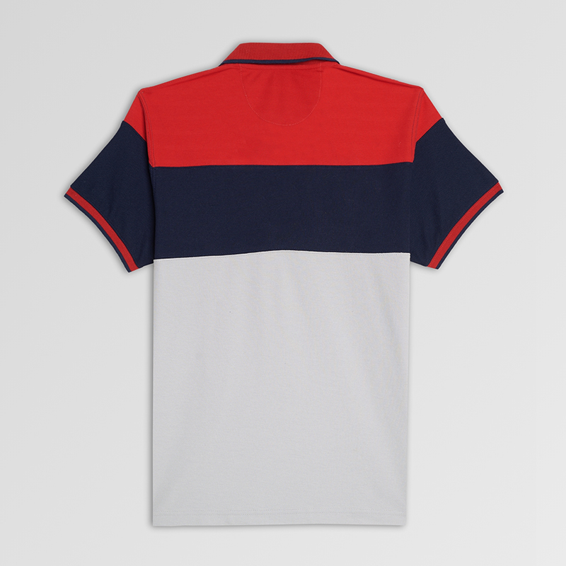 Men Polo Shirt Simple Blue - Image 3