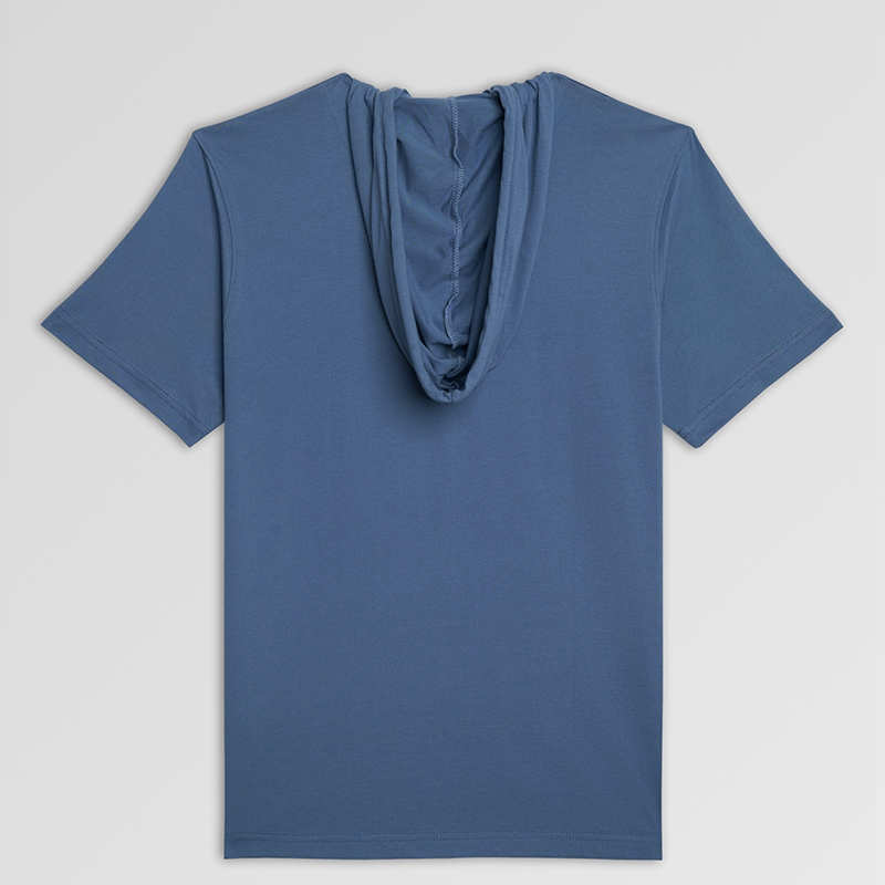 Men Hoodie Blue - Image 3