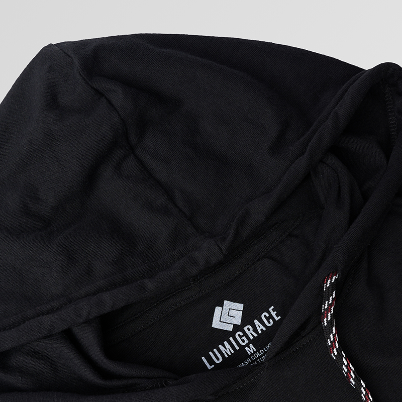 Men Hoodie Black - Image 4