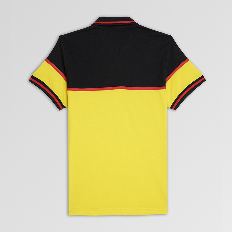 Men Polo Shirt Simple Yellow - Image 3
