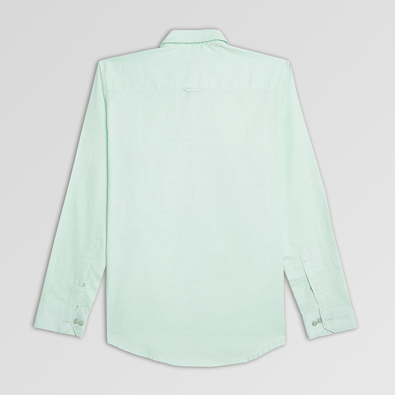 Men Casual Shirt F/S Sea Green - Image 2