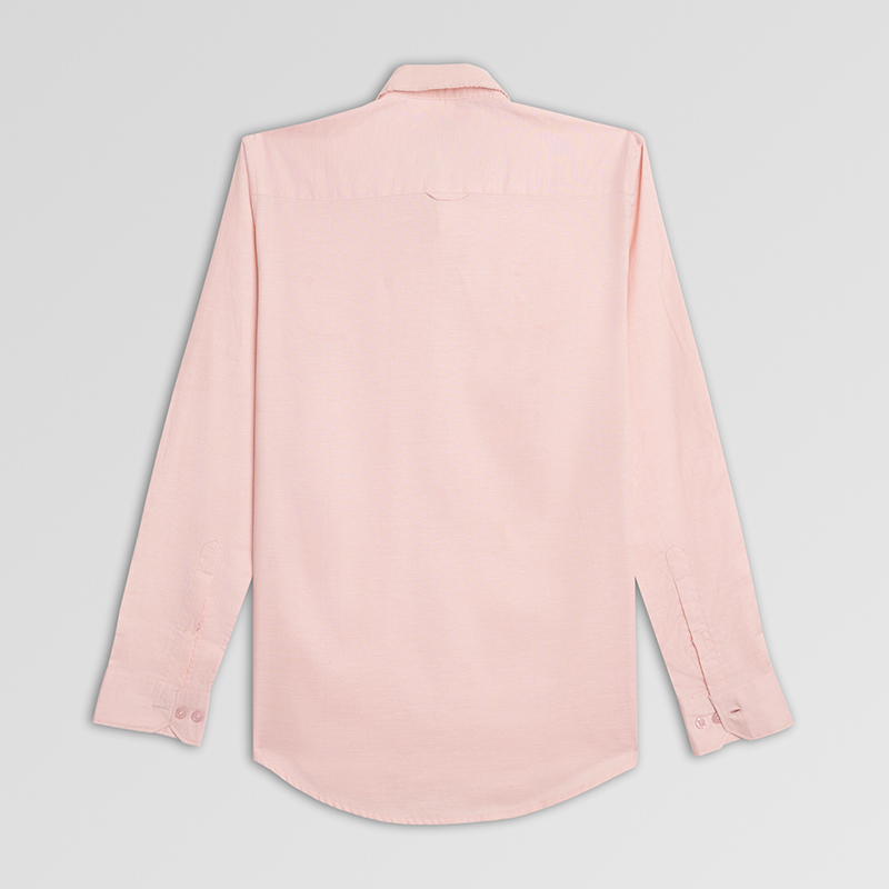 Men Casual Shirt F/S Light Orange - Image 2