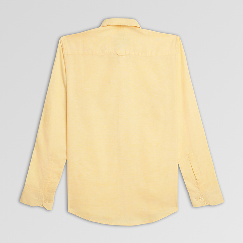 Men Casual Shirt F/S Yellow - Image 2