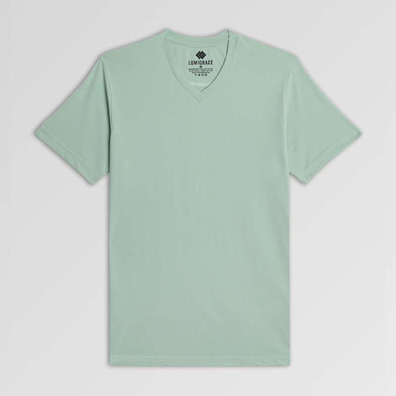 Men T-Shirt V Neck H/S