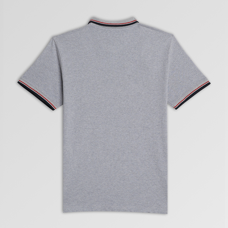 Men Polo Shirt H/S Grey - Image 2