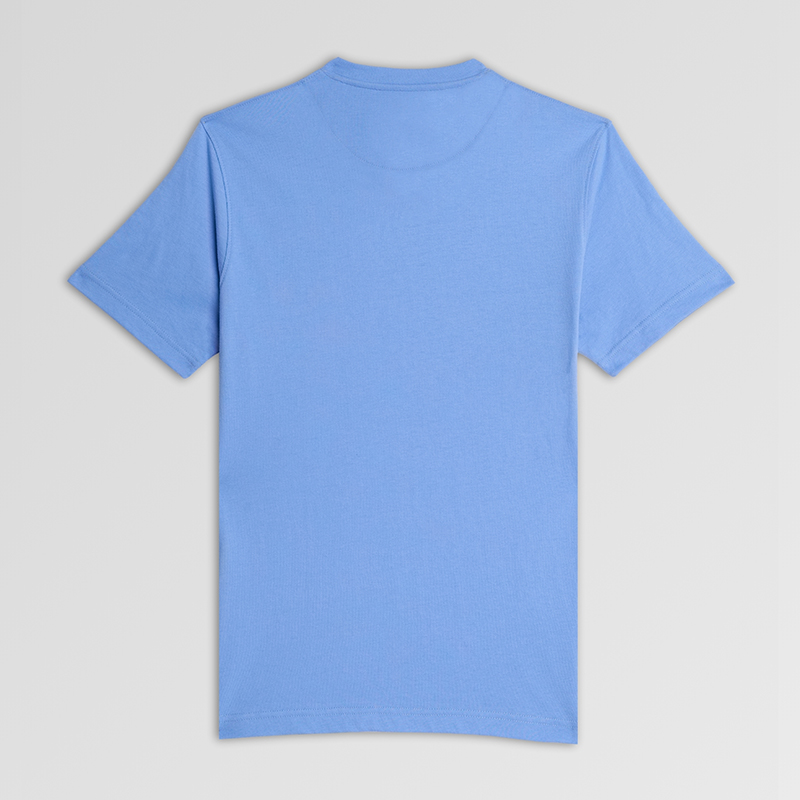 Men T-Shirt V Neck H/S Sky blue - Image 4