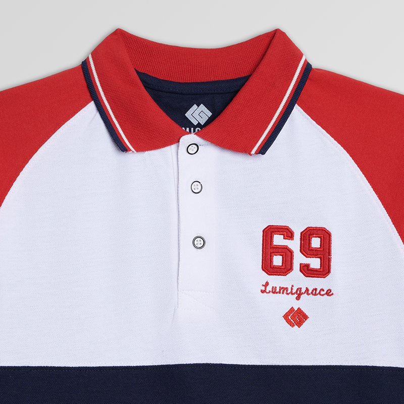 Men Polo Shirt H/S Red - Image 3