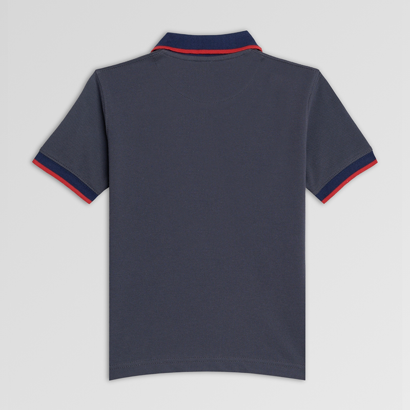 Men Polo Shirt Simple GRY - Image 2